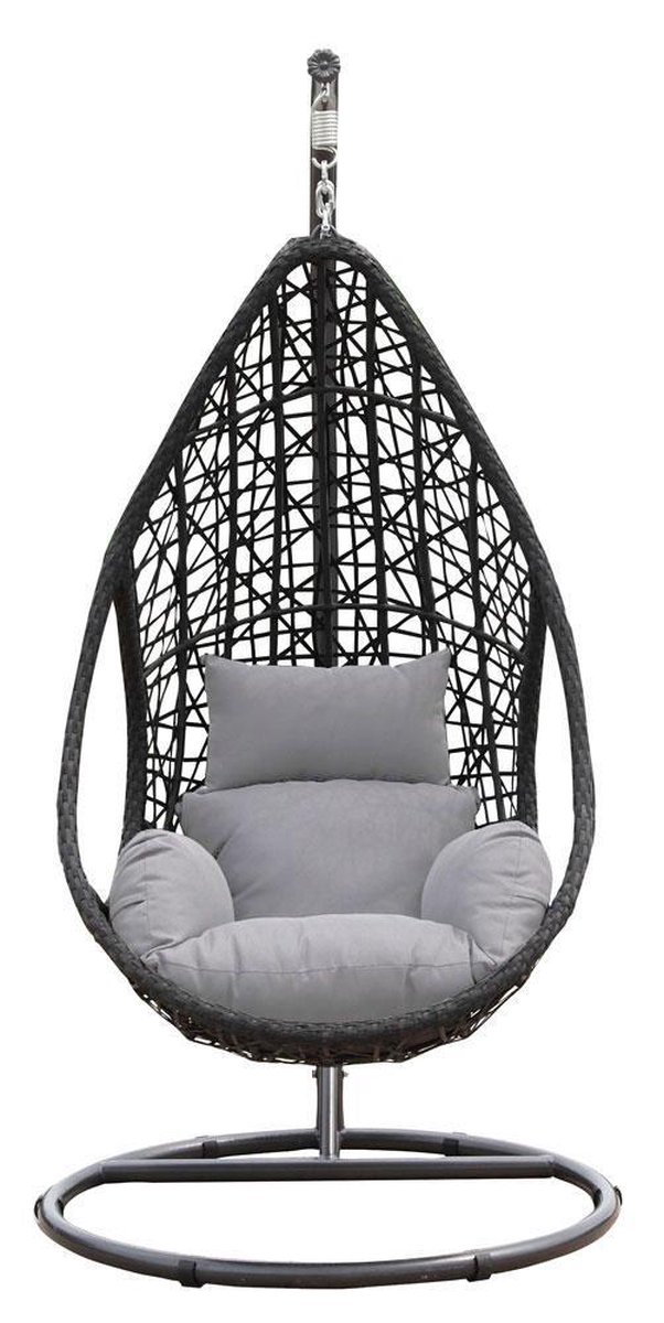 Bluesky - Mona Relax Hangstoel Wicker - Zwart (8718026013844)