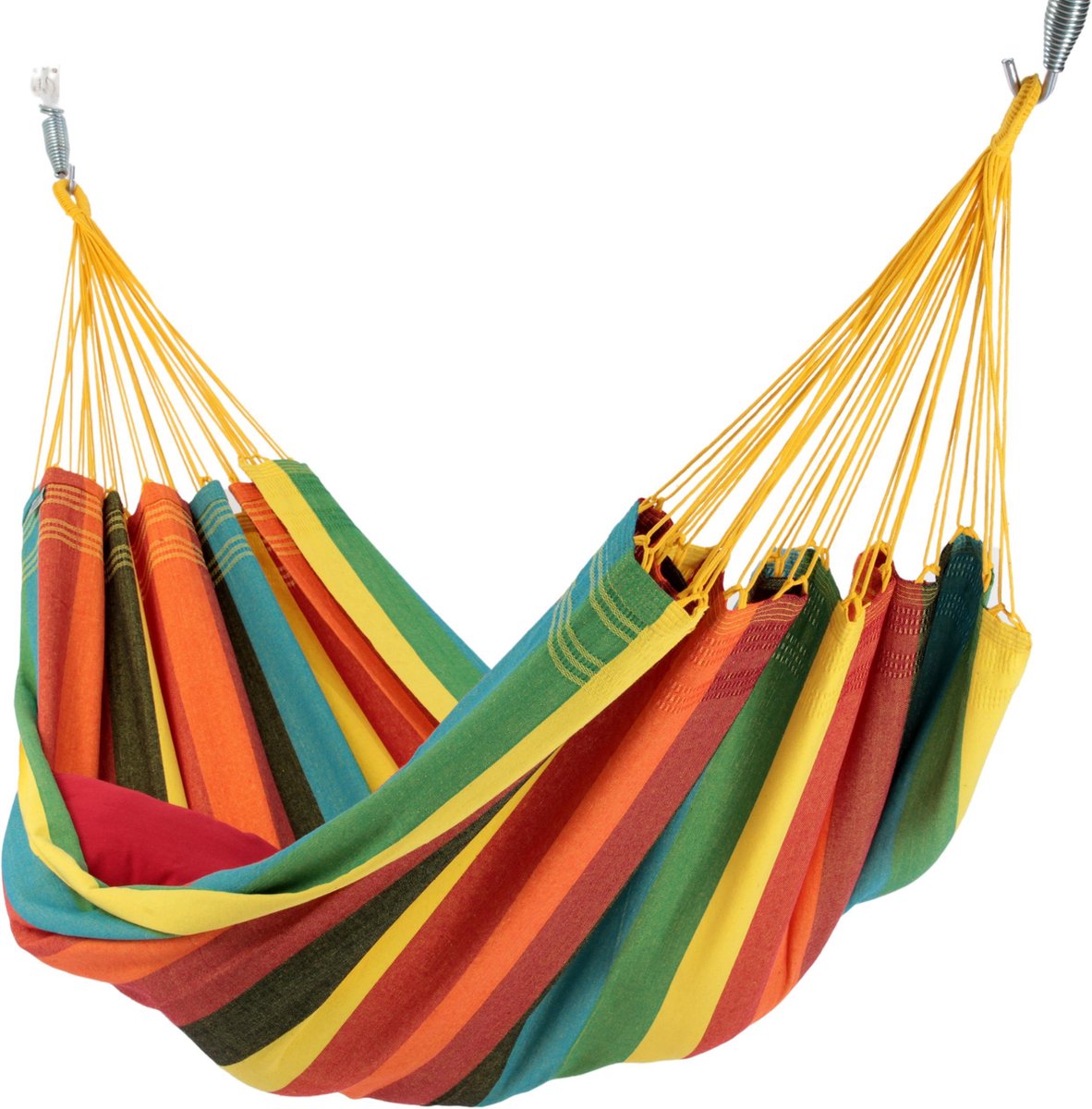 Luxe Braziliaanse Hangmat - 100% Braziliaans Katoen - Tweepersoons - Extra Stevig - Abacaxi - XL (8720648109003)