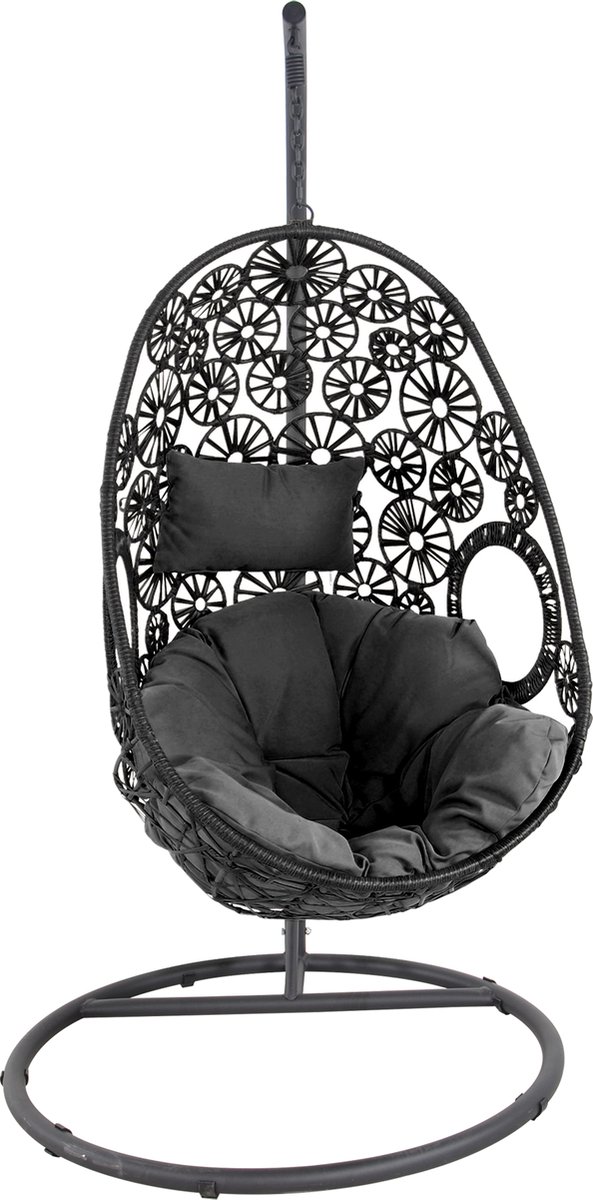 Hangstoel Günter Deluxe - egg hangstoel - hangstoel buiten - egg chair - 80x64x120cm ø200 (7423631990947)