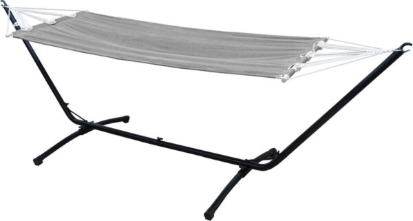 Hangmat met Frame voor Buiten en Binnen - Hangmat voor 1 Persoon - 310cm Hangmat Frame tot 120kg ... (4057216049428)