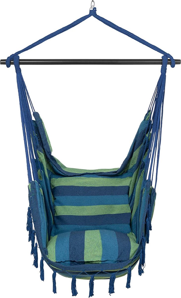 Hangstoel - hammock stoel - binnen en buiten - hangnestje - luxe hangstoel (8720837084654)