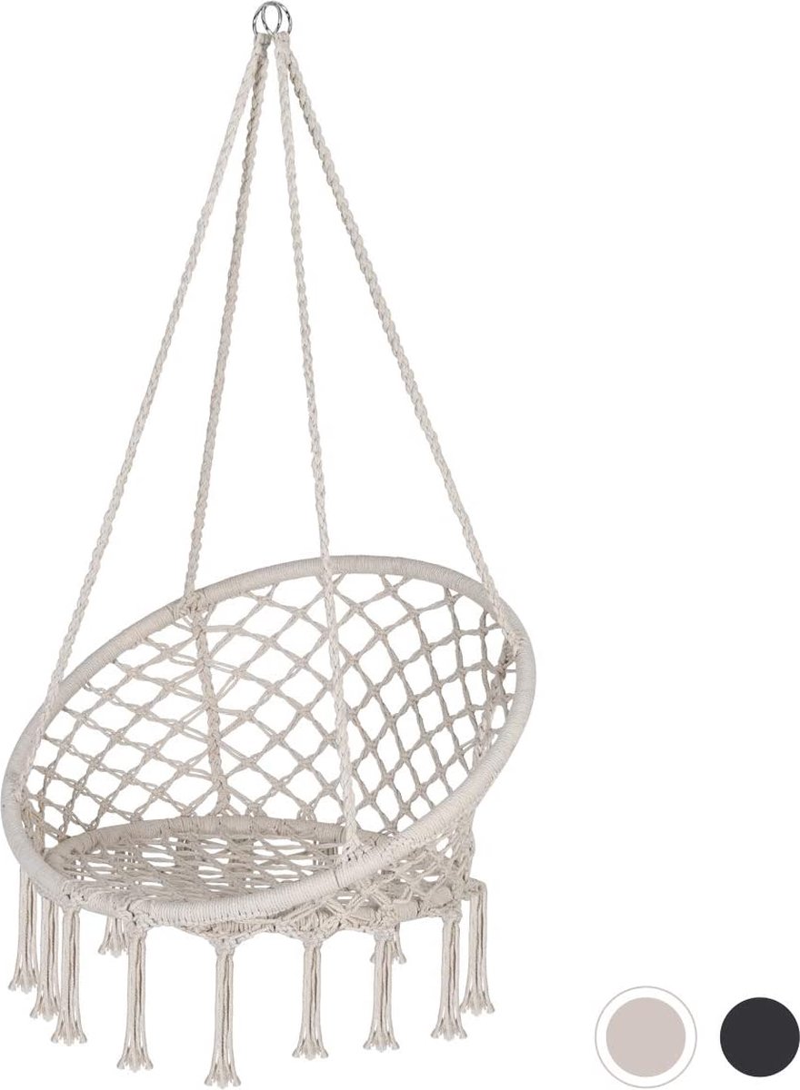 Hangstoel - hammock stoel - binnen en buiten - hangnestje - luxe hangstoel (8720837084661)