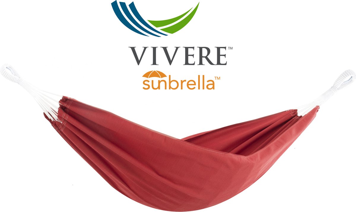 Vivere Braziliaanse Sunbrella® hangmat - Crimson (0713799004462)