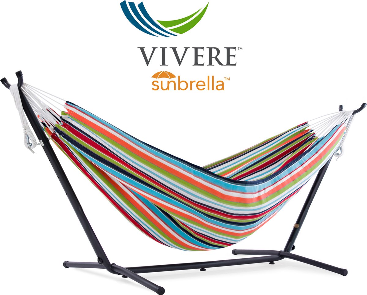 Vivere Sunbrella® Hangmat met Standaard - Carousel Confetti (8991340070001)