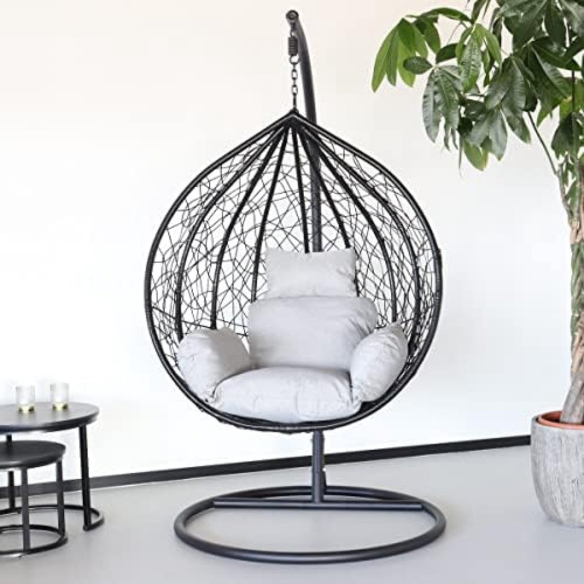 Hangstoel Standaard - Egg Hangstoel - Hangstoel Cocoon - Hangstoel Met Standaard - Ei Stoel (6150506568550)