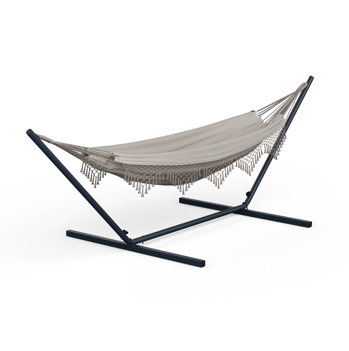 Blumfeldt Swaystation Boho Hangmat - 320 X 116 cm - Weerbestendig - Crème (4060656530708)