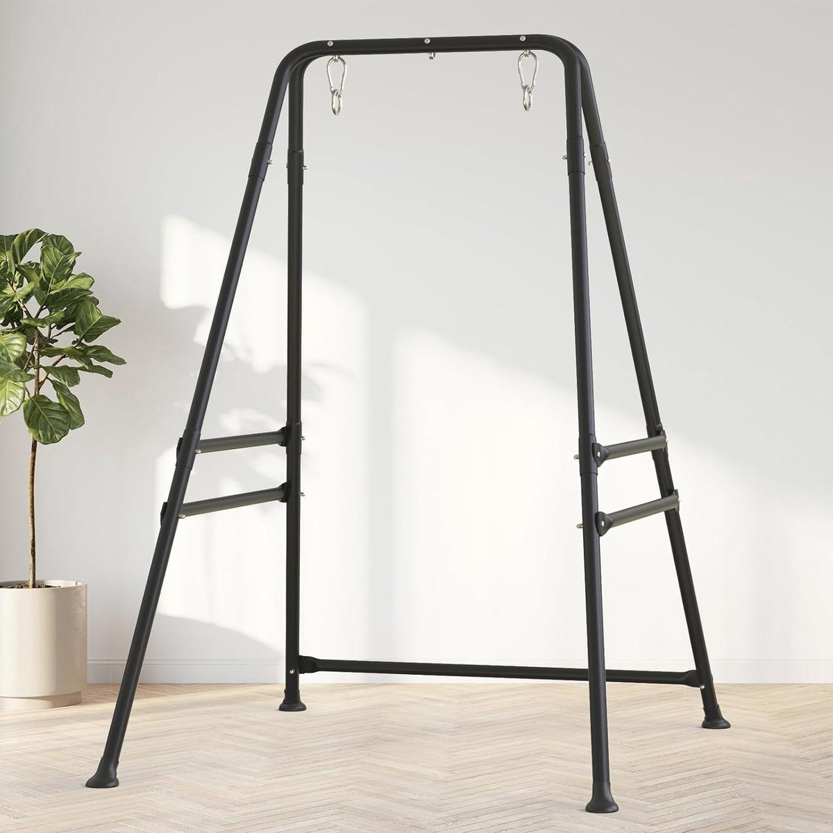 Hangstoel cocoon Robuust schommelframe van staal - Multifunctioneel hangschommelframe voor binnen en buiten - Hangstoel niet inbegrepen hangstoel cocoon (6150832746707)