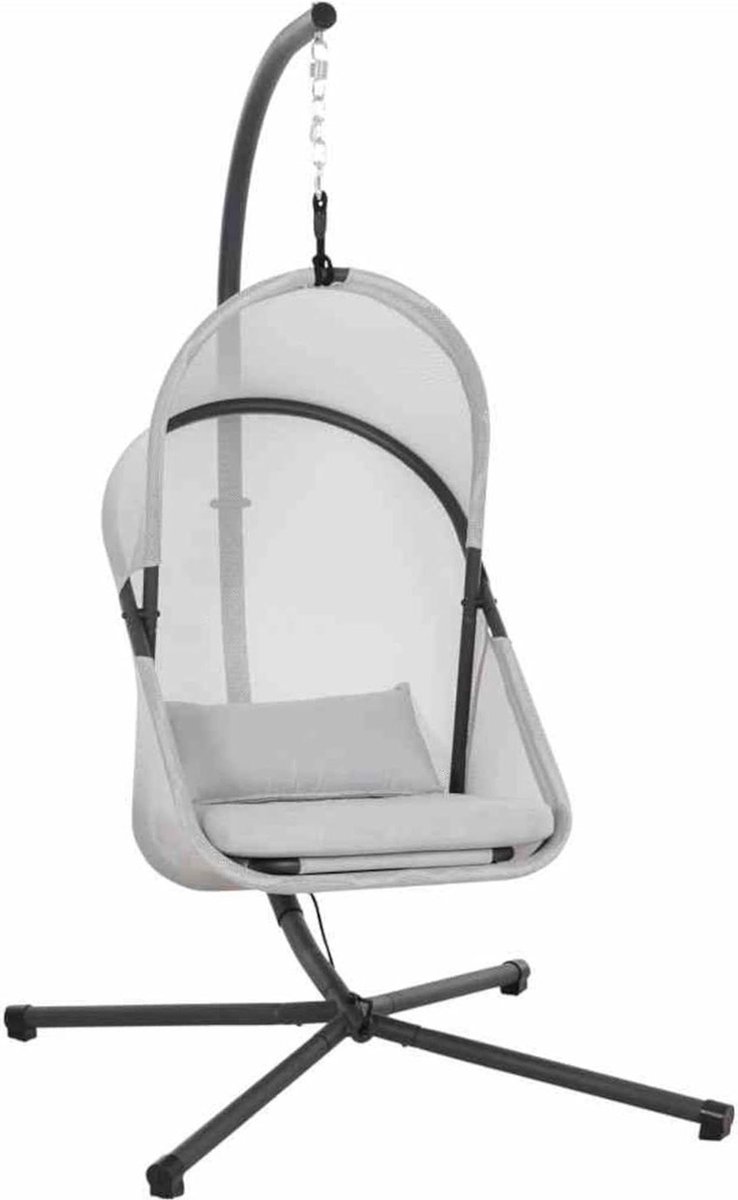 Hangstoel cocoon YOBAYA Easy Grey met comfortabele zitting hangstoel cocoon (6150832769706)