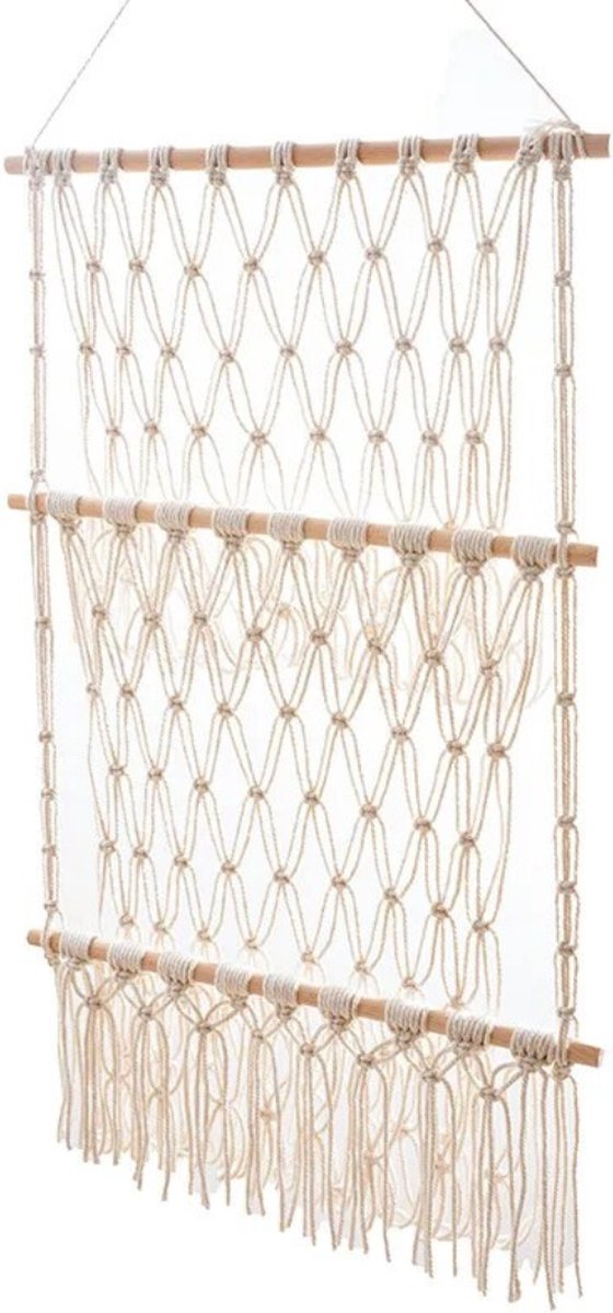 Livano Knuffel Net - Hangmat - Speelgoed - Opbergsysteem - Hangmat Voor Knuffels - Organizer - Beige (8721065451140)