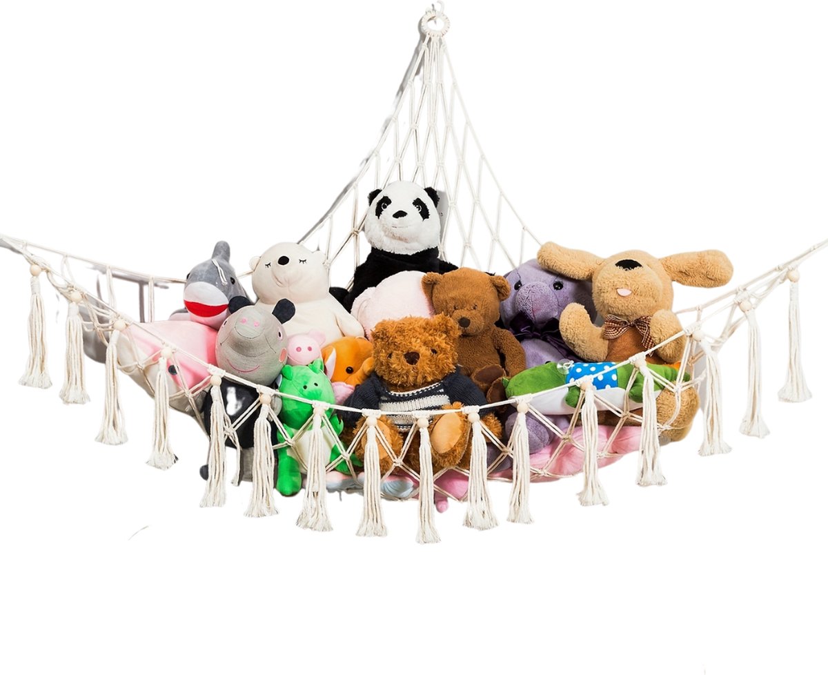 Livano Knuffel Net - Hangmat - Speelgoed - Opbergsysteem - Hangmat Voor Knuffels - Organizer - Voor Speelgoed (8721065451270)