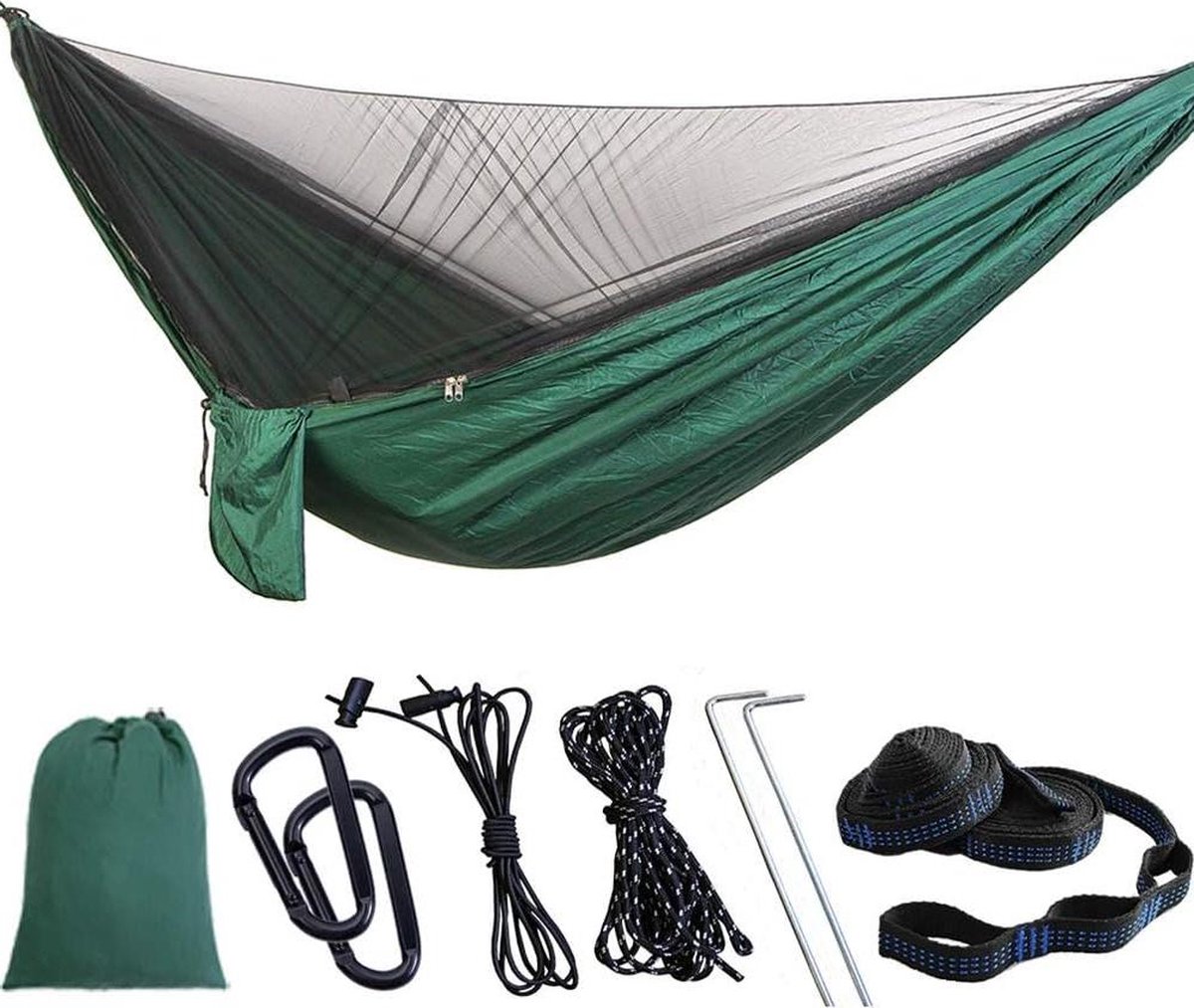 Ultralicht muggennet hangmat - snel openende luchttent - 2 personen hammock voor backpacken (8785301185244)