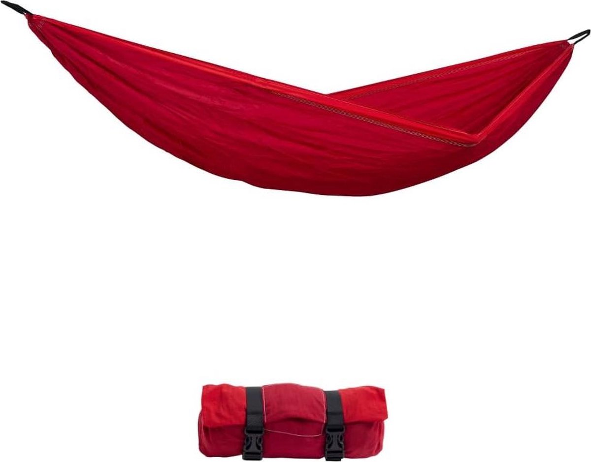 Ultralichte Hangmat Silk Traveller XL Chili - Comfortabele Hangmat van 385 g - Afmetingen 295 x 150 cm - Verpakkingsmaat 25 x 8 cm - Draagvermogen tot 200 kg (8785301187064)