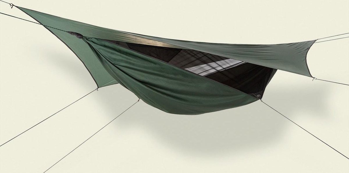 Hennessy Hammock - Expedition Classic - Hangmat - Hunter green - Polyester - Klittenbandopening (0832667111115)