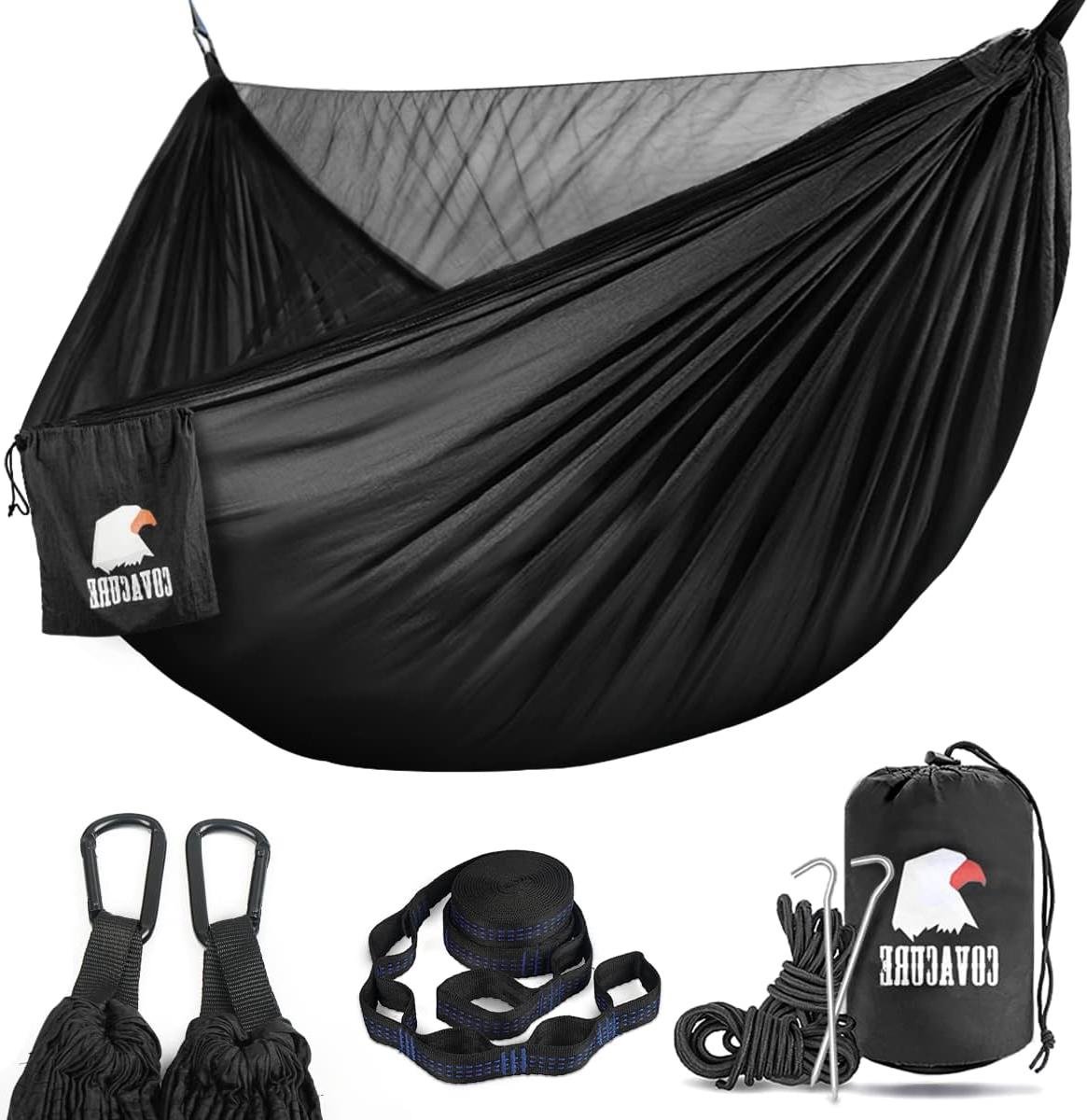 Outdoor Hangmat met Muskietennet en Sneldrogend Nylon voor Trekking en Strand - Capaciteit 350 KG hangmat 2 person (6152809627675)