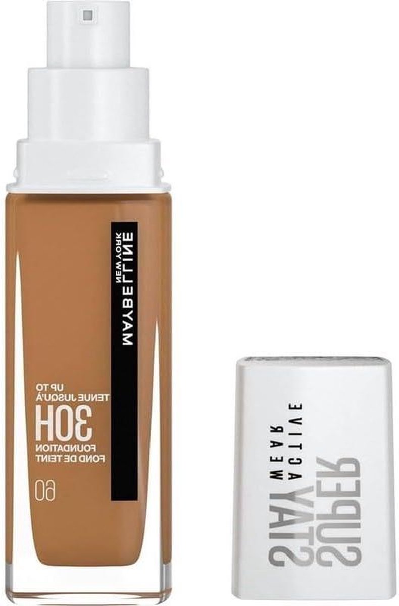 SuperStay 30H Active Wear Foundation - 60 Caramel - 30ml - Long Lasting Foundation hangmat (9504727272647)