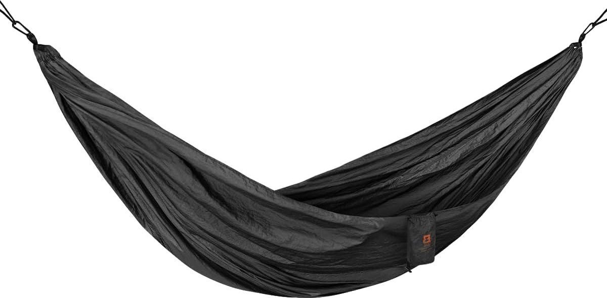 Tundra zwart hangmat voor buiten - 2 personen hangmat voor camping weerbestendig - kinderen campingaccessoires gadgets hangmat 2 person (6152809719721)