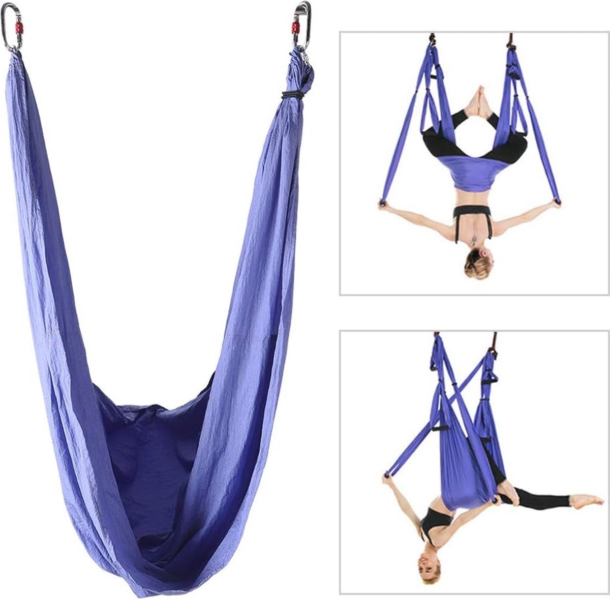 Inversie Swing Sling Yoga Hangmat - Ademend Nylon, Elastisch, Anti-Zwaartekracht Fitness (6152701384300)